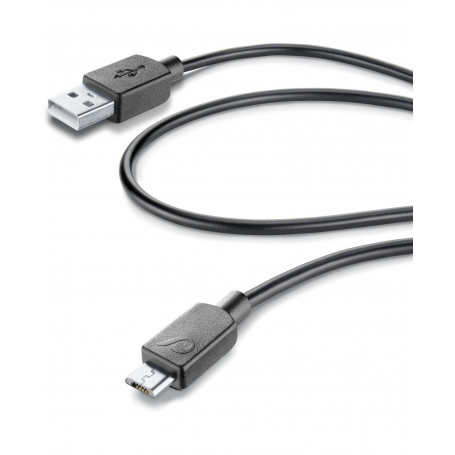 CELLULAR USBDATA06MUSBK CAVO DATI 0.6 m  MICROUSB NERO