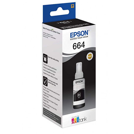 EPSON C13T664140 BLACK INK BOTTLE 70 ML.