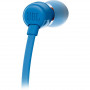 JBL T110 BLU AURICOLARI COM/MIC CAVO PIATTO