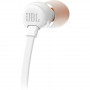 JBL T110 WHT AURICOLARI COM/MIC CAVO PIATTO