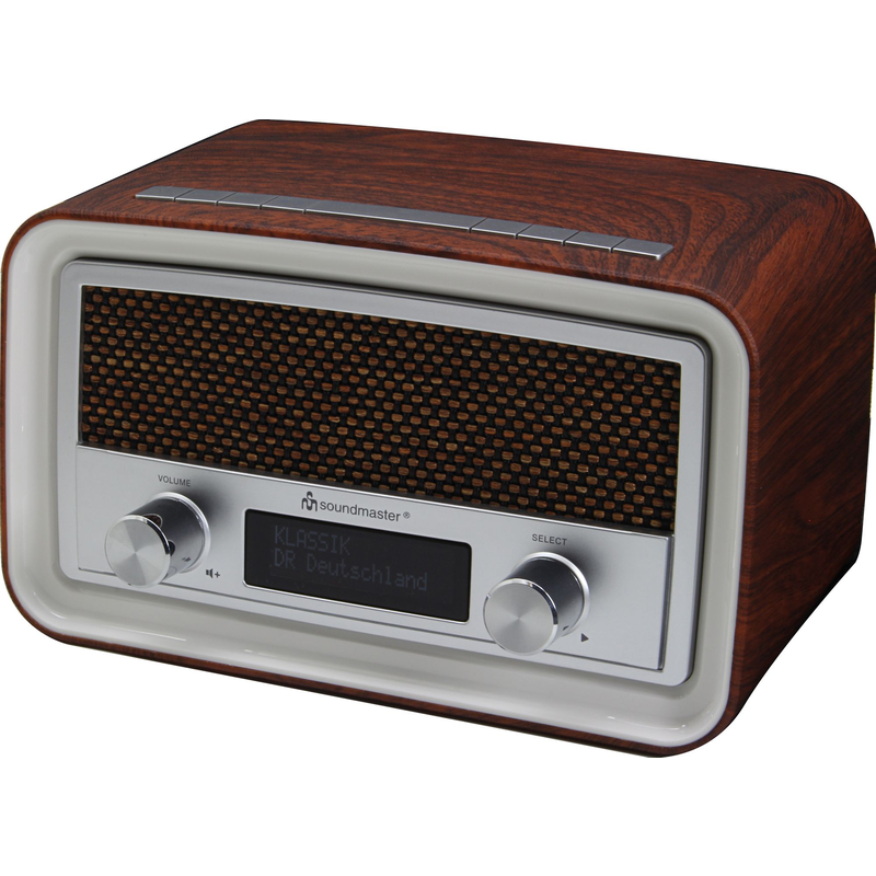 SOUNDMASTER UR190DPR RADIO DAB DA TAVOLO VINTAGE MARRONE