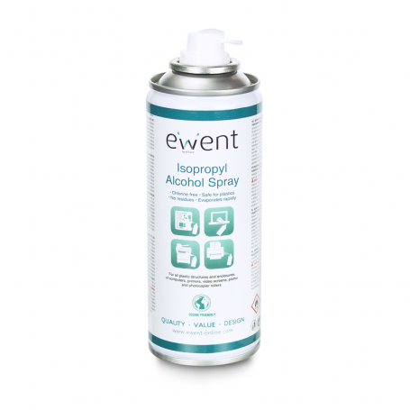 EWENT EW5613 ALCOOL ISOPROPILICO PER PULIZIA PARTI E PLASTICHE, BOMBOL SPRAY 200ML