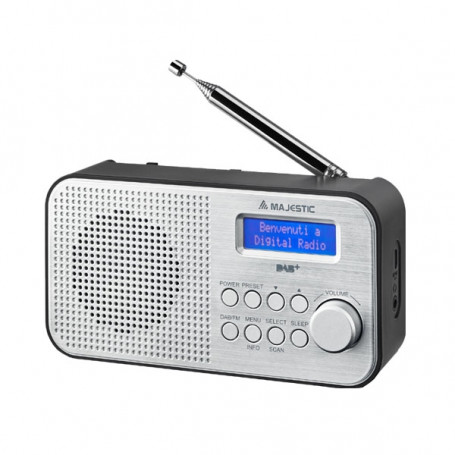 MAJESTIC RT 194 DAB RADIO DAB  PORTATILE MP3 BAT RIC