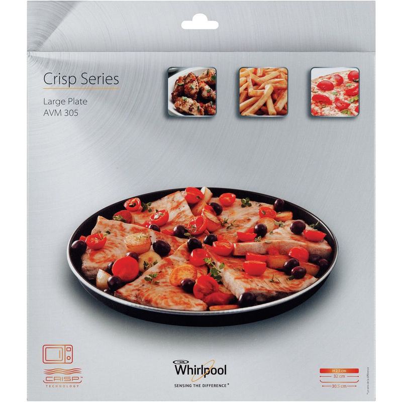 altezza 2,5 cm diametro 32 cm Piatto crisp per forno a microonde Whirlpool JT 355 Whirlpool AVM 305 
