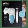 BRAUN 5810 RICARIC WET DRY TESTINA RASOIO 24 PINZETTE LUCE2V