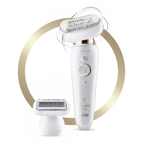 BRAUN 9002 SILKEPIL EPILATORE RICABILE WETDRY TEST  FLEX3D TESTINA RASOIO 40PIN