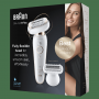 BRAUN 9002 SILKEPIL EPILATORE RICABILE WETDRY TEST  FLEX3D TESTINA RASOIO 40PIN
