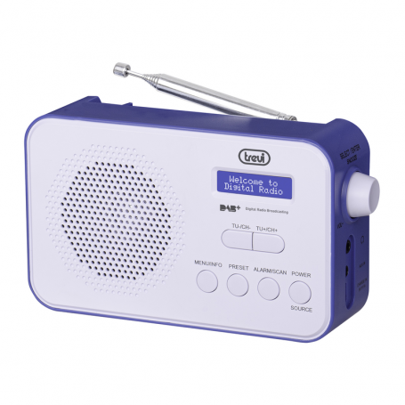 TREVI DAB7F92BLU RADIO DAB PORTATILE BLU LCD