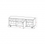 MUNARI MT150NE-BI MOBILE TV MATERA MT 150 NERO-BIANCO