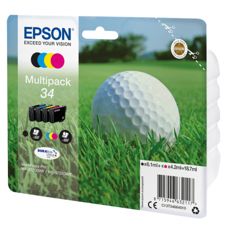 EPSON T346640 C.INK MULTIPACK NERO/COLORE 34 PALLINA DA GOLF