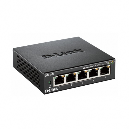 D-LINK DGS-105 SWITCH 5 PORTE GIGABIT 10/100/1000 MBPS  METAL CA