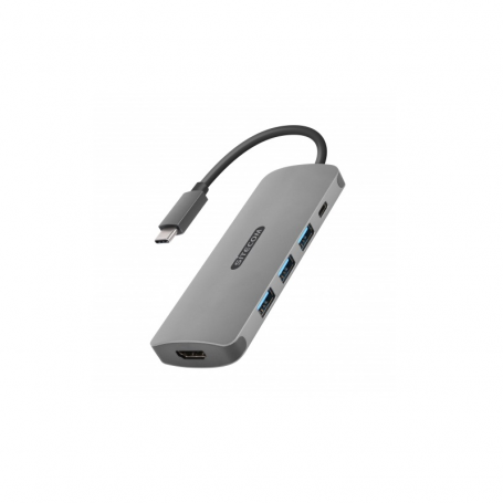 SITECOM CN-380 HUB TYPE-C 4IN1 TO HDMI  3 USB3  ALIMENTAZIONE TY