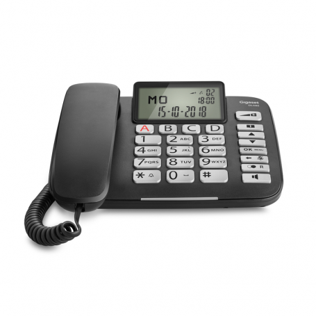 GIGASET DL580BLACK TELEFONO DA TAVOLO SENIOR BIG DISPLAY VIVAVOCE