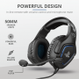 TRUST 23530 GXT 488 FORZE PS4 HEADSET BLACK CUFFIA CON MICROF. NERA/BLU 1JACK 3.5MM 4PIN