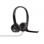 LOGITECH 981-000406 USB HEADSET H390 CUFFIE CON MICROFOINO RIDUZ. DEL RUMORE, CAVO USB 2,4MT