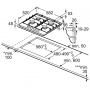 BOSCH PGP6B5B85 PIANO COT 60CM 4F INOX FRONT