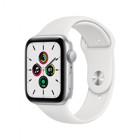 APPLE MYDQ2TY/A APPLE WATCH SE GPS, 44MM SILVER  WHITE