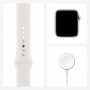 APPLE MYDQ2TY/A APPLE WATCH SE GPS, 44MM SILVER  WHITE