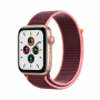 APPLE MYEY2TY/A APPLE WATCH SE GPS   CELL, 44MM GOLD  PLUM SPORTL