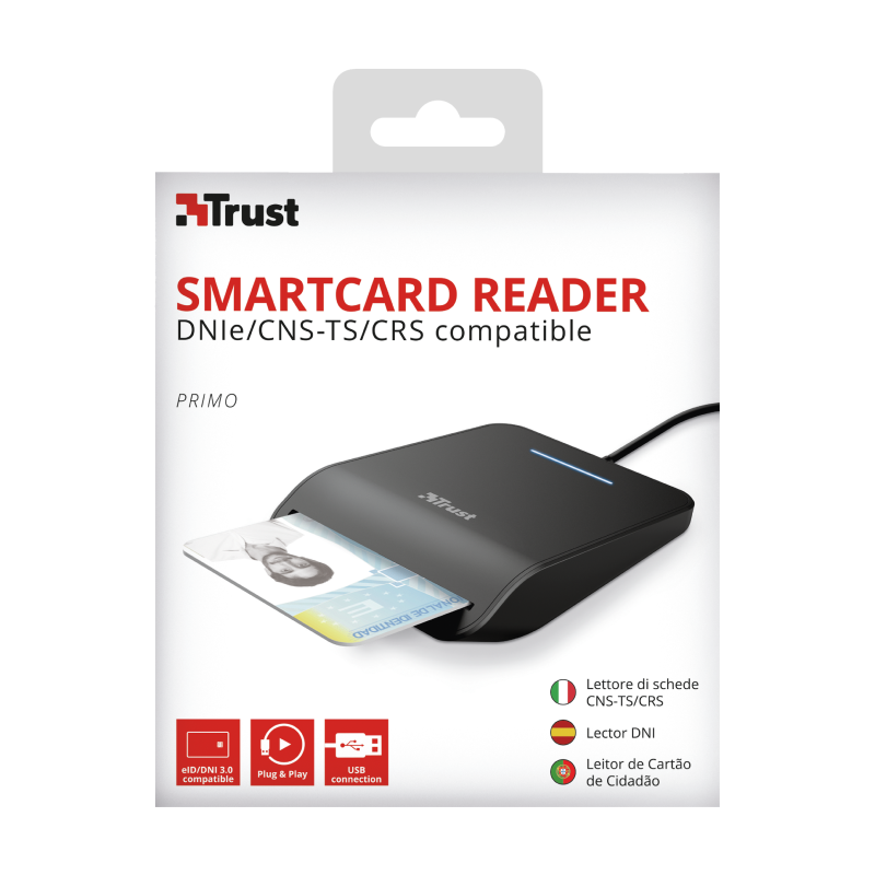 TRUST 23890 LETTORE SCHEDE PRIMO SMART DNI FIPS 201/TAA/ISO 7