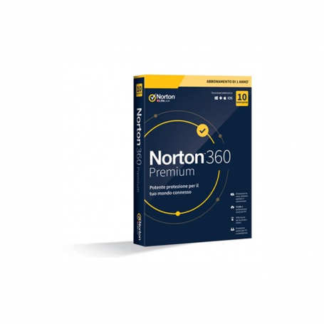 NORTON 360 PREMIUM 2020 10 Dispositivi 12 Mesi 75Gb, Senza abbonamento - IT Box Software antivirus