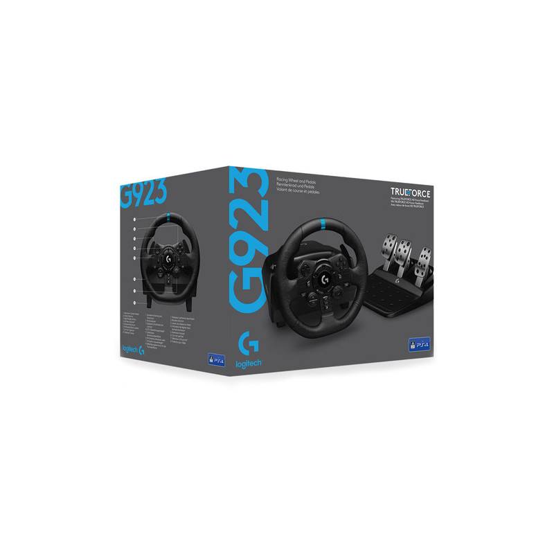 KIT Volante LOGITECH G923 TRUEFORCE Palanca Pedales PS4 PS5 941