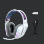 LOGITECH 981-000883 G733 LIGHTSPEED CUFFIA GAMING CON MICROFONO, WIRELESS USB, RGB, BIANCA