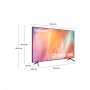 SAMSUNG UE65AU7170 TVC LED 65 4K SMART HDR10  WIFI BT 3 HDMI 1USBUHD